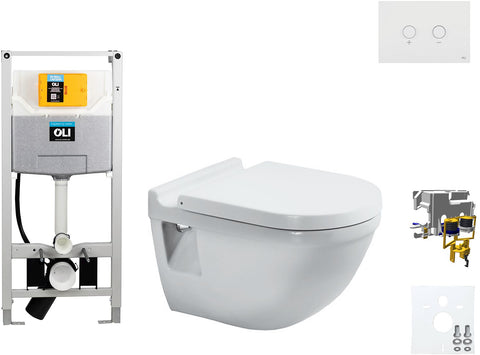 Wallfix OLI hangwc STARCK 3 DURAVIT blink wit, wc-inbouwframes — SKU DESCO-704162