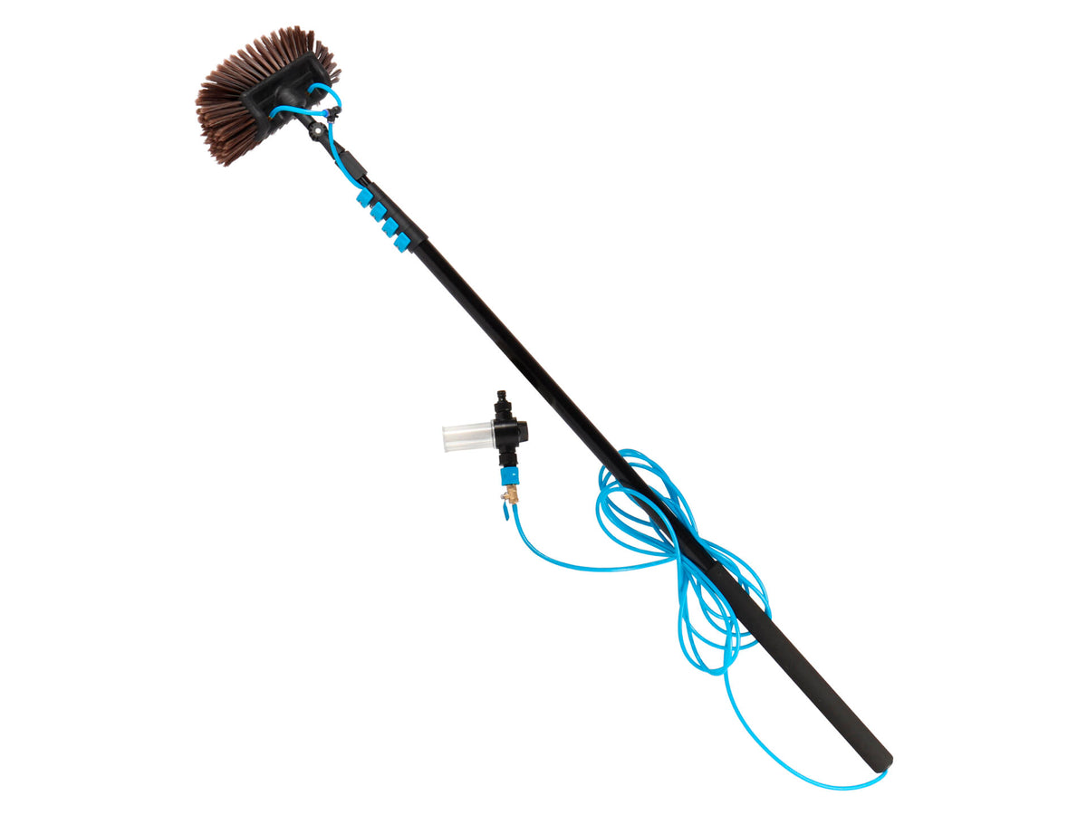 Talen Tools wasborstel 34cm + steel telescopisch 155,5-650 cm + slang en zeepdispenser