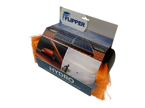 Flipper wasborstel met zeepreservoir 25cm oranje