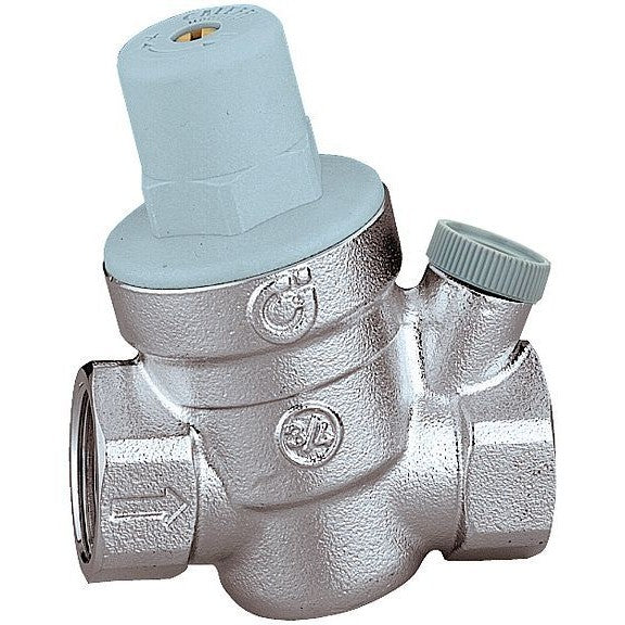 Waterdrukreg.+manometer-aansluiting 3/4" chroom 1-6 bar Caleffi