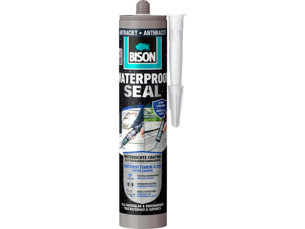 Bison waterproof seal antraciet 290ml