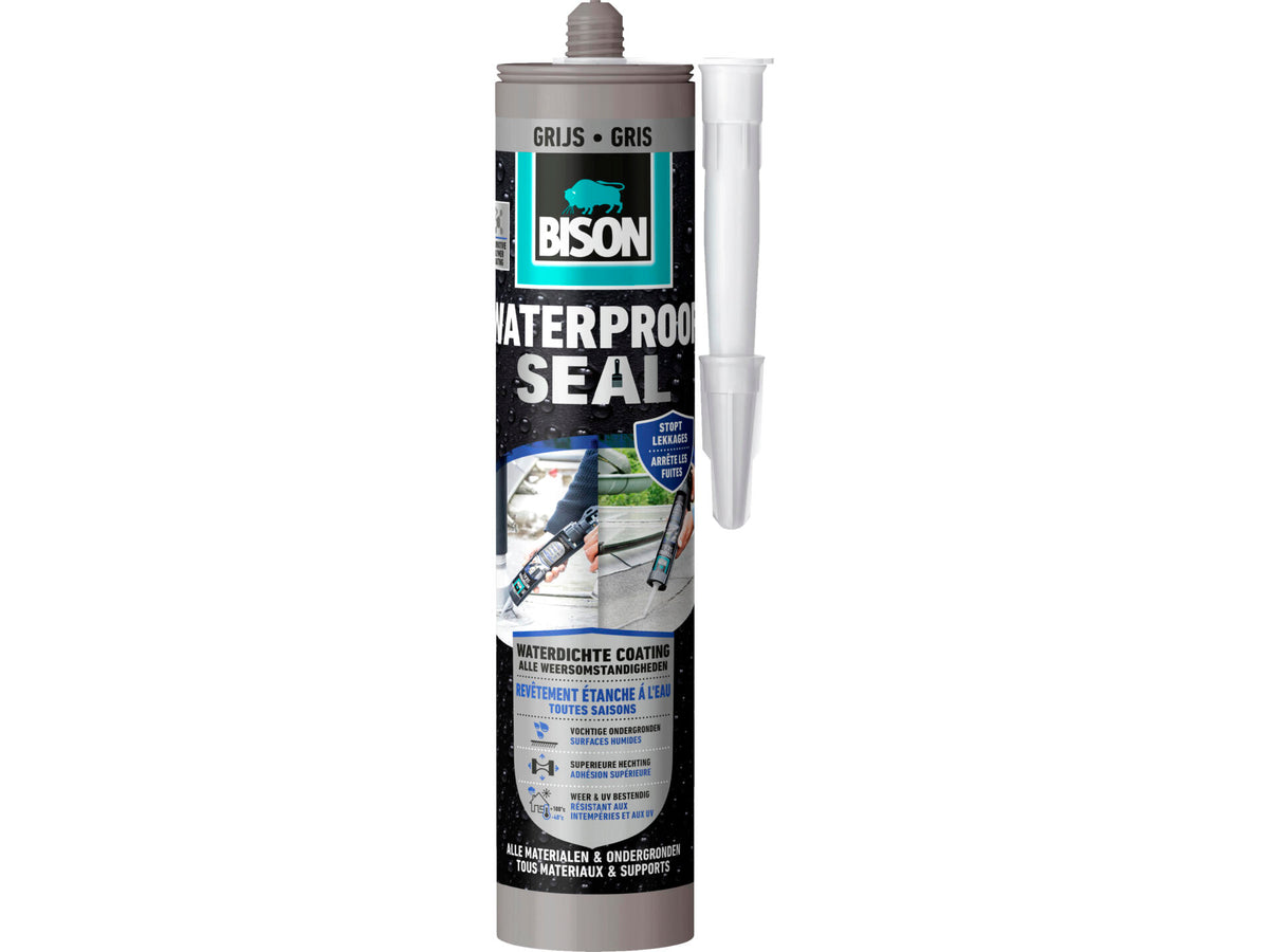 Bison waterproof seal grijs 290ml