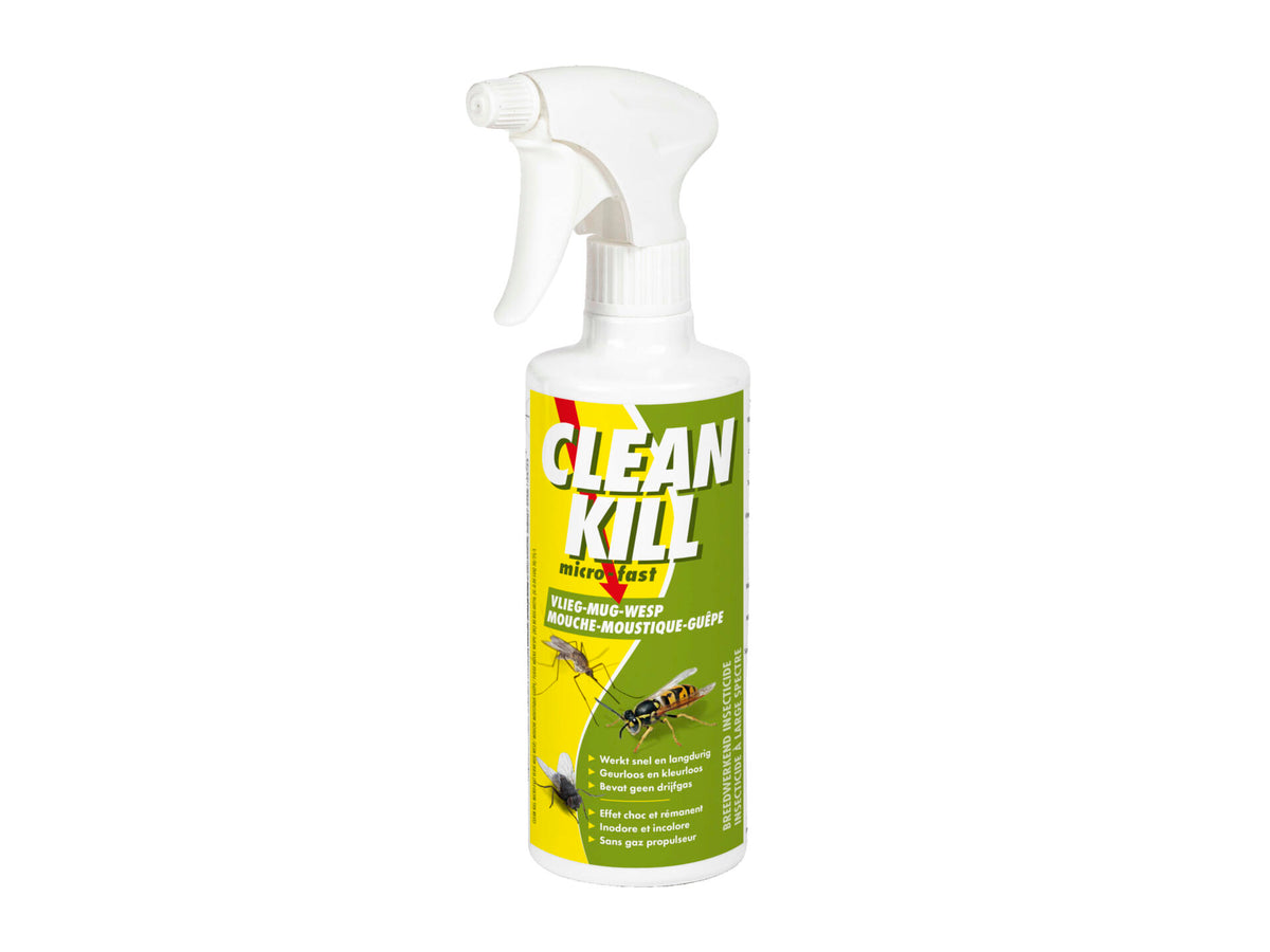 Clean Kill Bio Kill insecticide spray tegen vlieg/mug/wesp 500ml