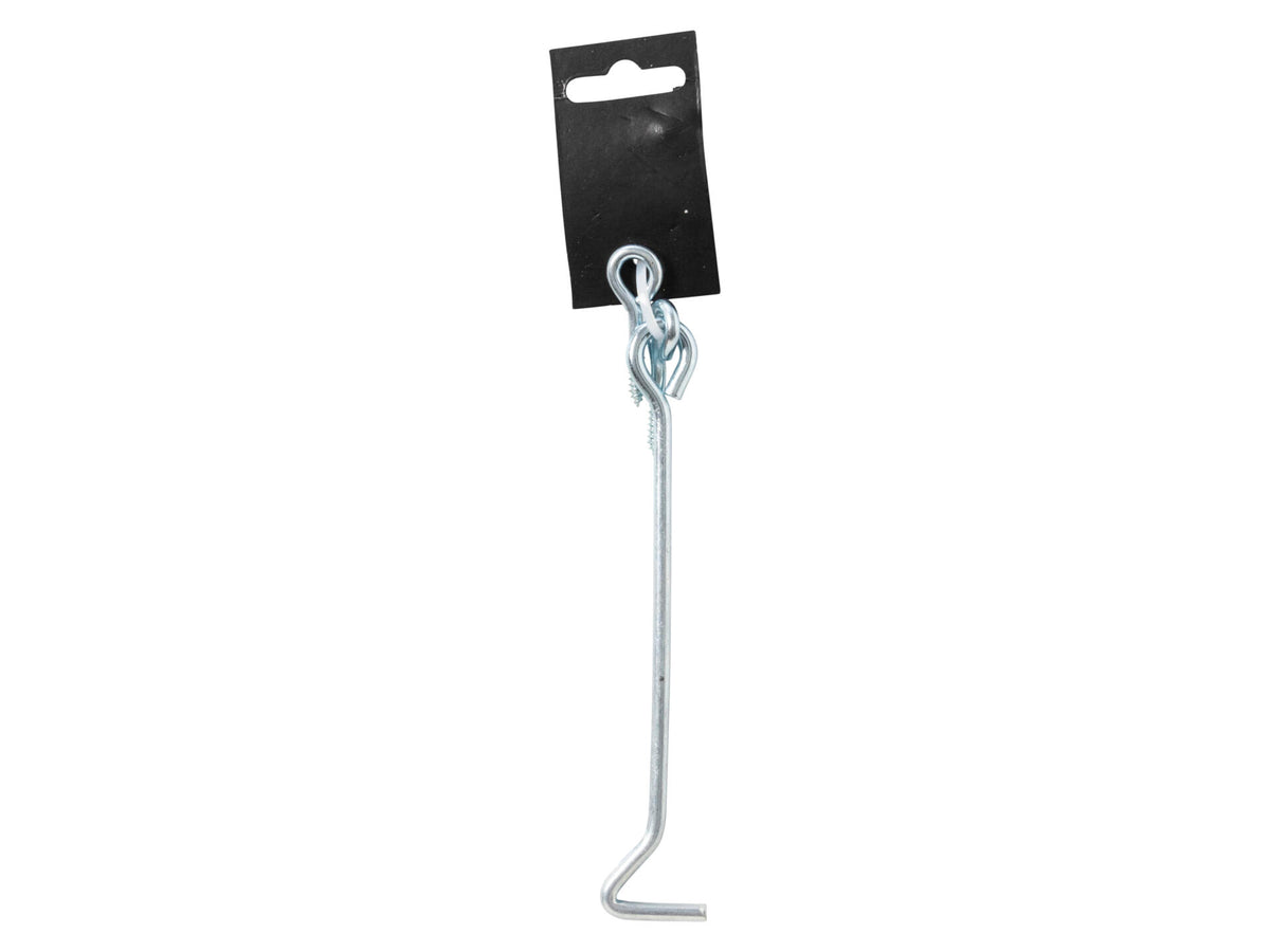 Mack windhaak 16cm + los oog verzinkt blauw