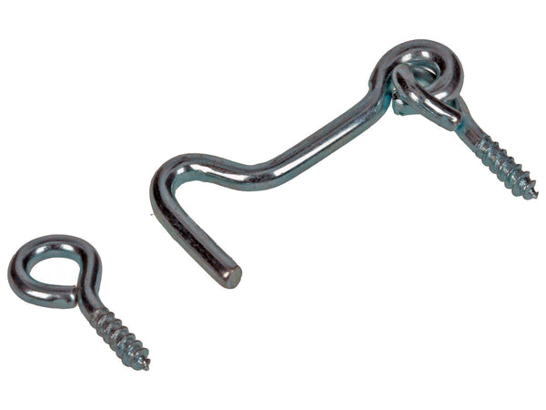Mack crochet contrevent acier zingué 4x0,3 cm 2 pièces