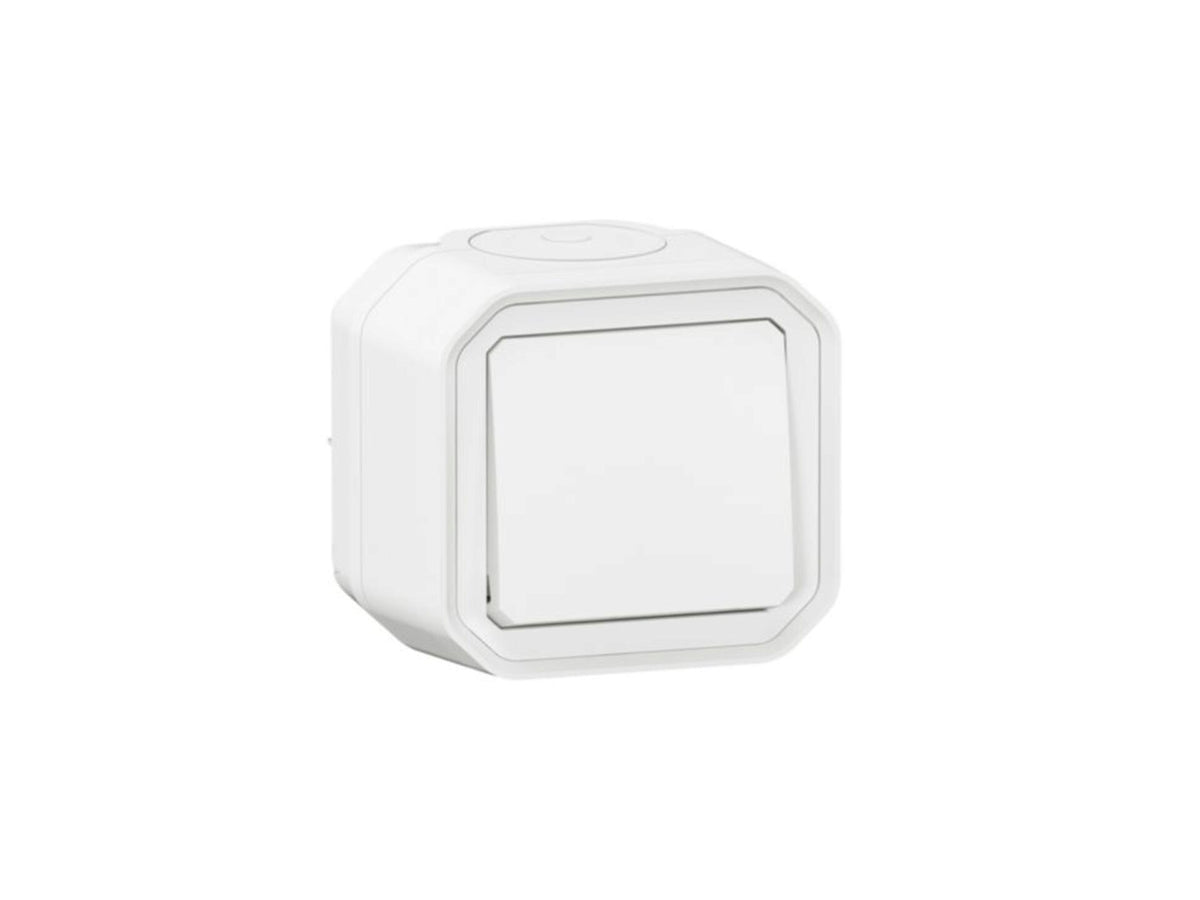 Legrand wisselschakelaar met doos Plexo wit