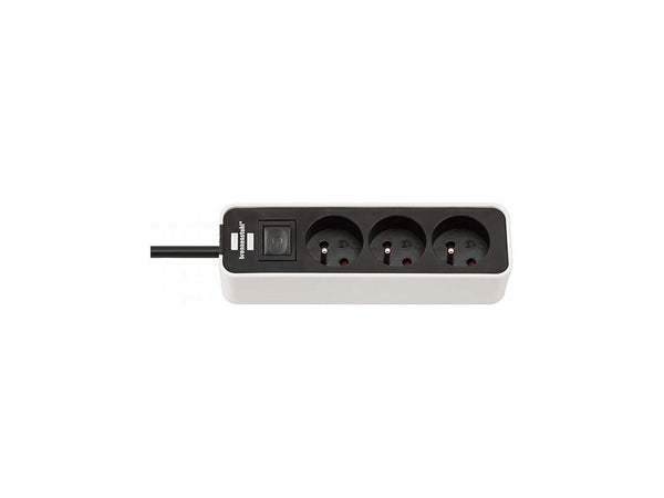 Brennenstuhl Ecolor stekkerdoos 5x H05VV-F 3G1,5 5m zwart/wit