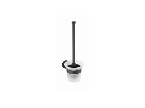 Wenko Bosio WC-borstel met houder zwart/wit