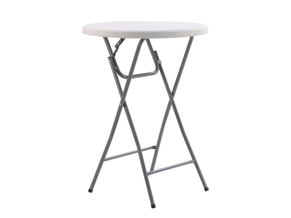 Garden Plus Apero table haute 80cm gris/blanc