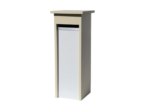 De Witte EX213 brievenbus blauwe hardsteen beige/wit