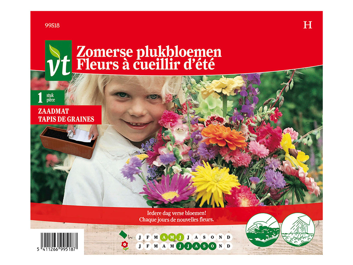 VT zaadmat zomerse plukbloemen