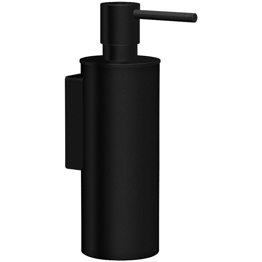 Zeepdispenser Hold rond 0,15l mat zwart, verwerkingsartikelen — SKU DESCO-163855