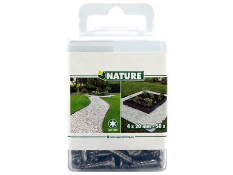 Nature zelfborende schroeven TX20 4x20 mm inox 50 stuks