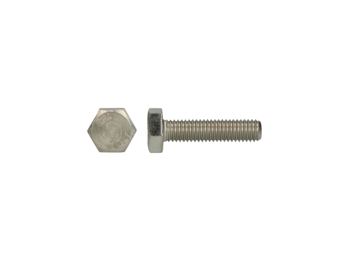 Pgb-fasteners zeskantbout DIN933 M6 30mm inox 200 stuks