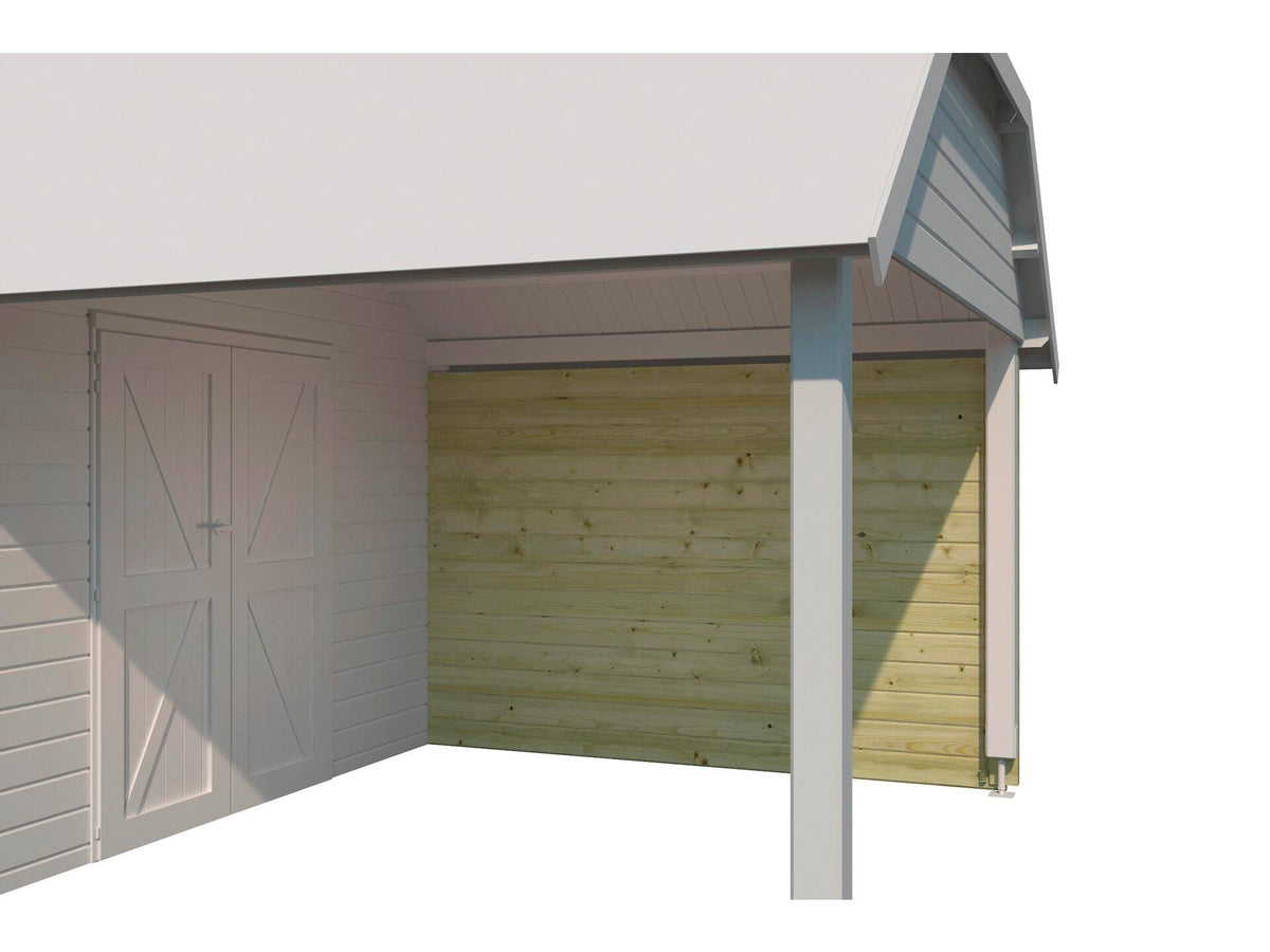 Woodlands zijwand 275cm voor extensie Cardiff geïmpregneerd