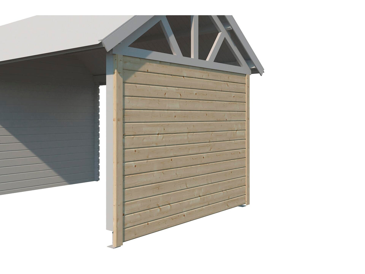 Woodlands zijwand 295cm voor extensie Birmingham