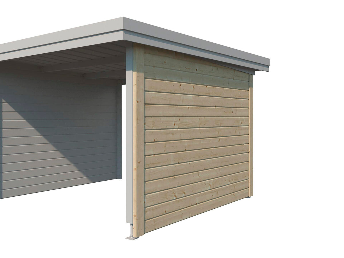Gardenas zijwand 295cm voor extensie Ervik
