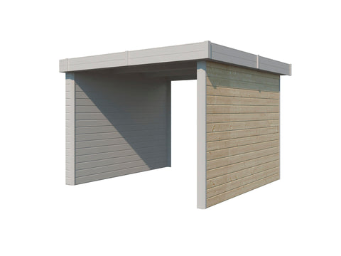 Woodlands zijwand 295cm voor extensie Kyoto