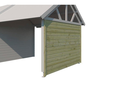 Gardenas zijwand 320cm voor extensie Bristol geïmpregneerd