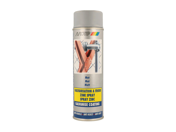 Motip zinkspray 500ml grijs mat