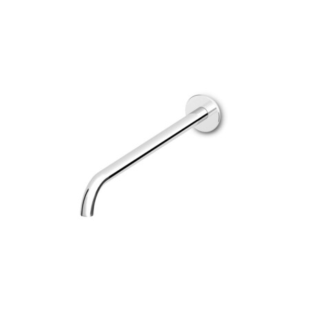 Zucchetti bras de douche mural L350mm pour douche de tête avec rosace ronde Noir mat gaufré