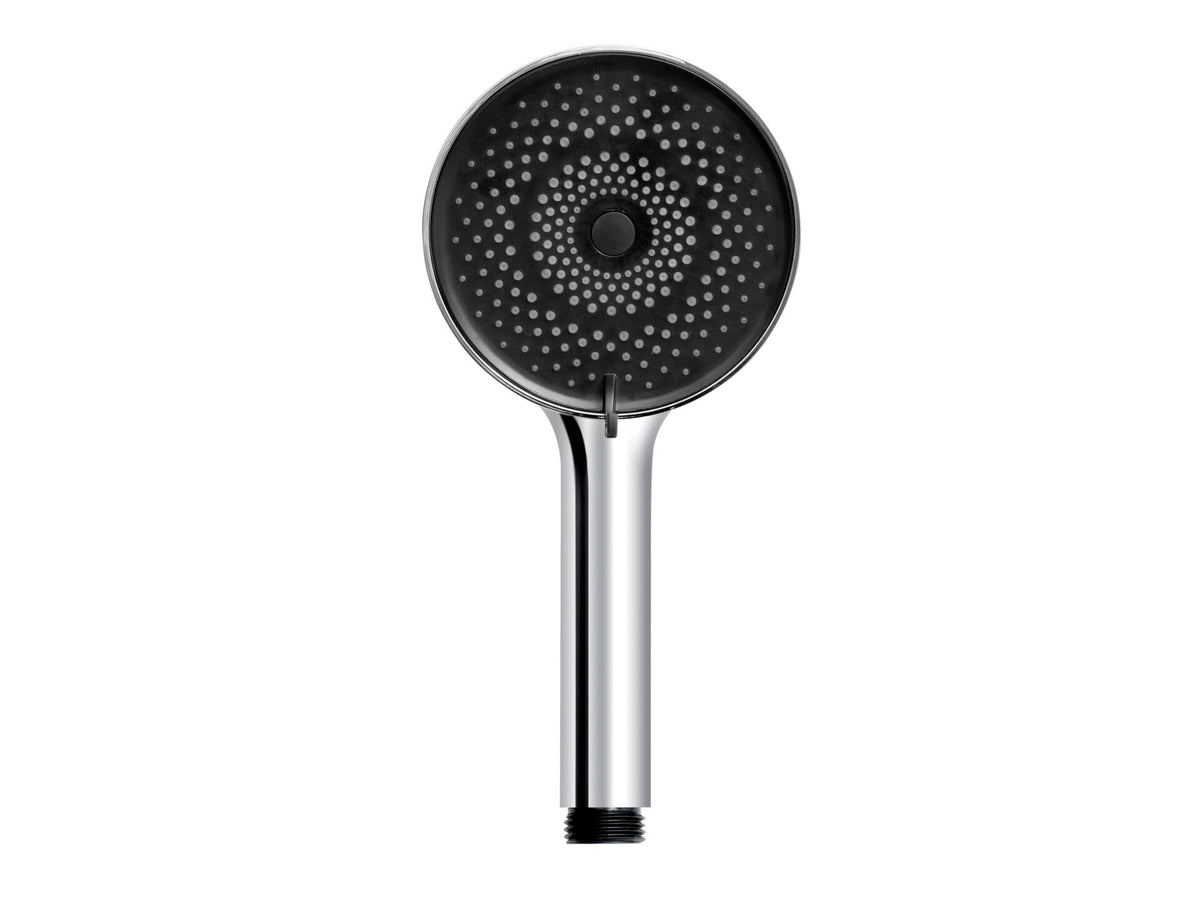 Wenko softwater handdouche 120mm 3 jets chroom/zwart