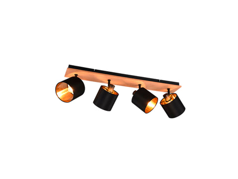 Trio Tommy balkspot E14 max. 4x28 W bruin/zwart