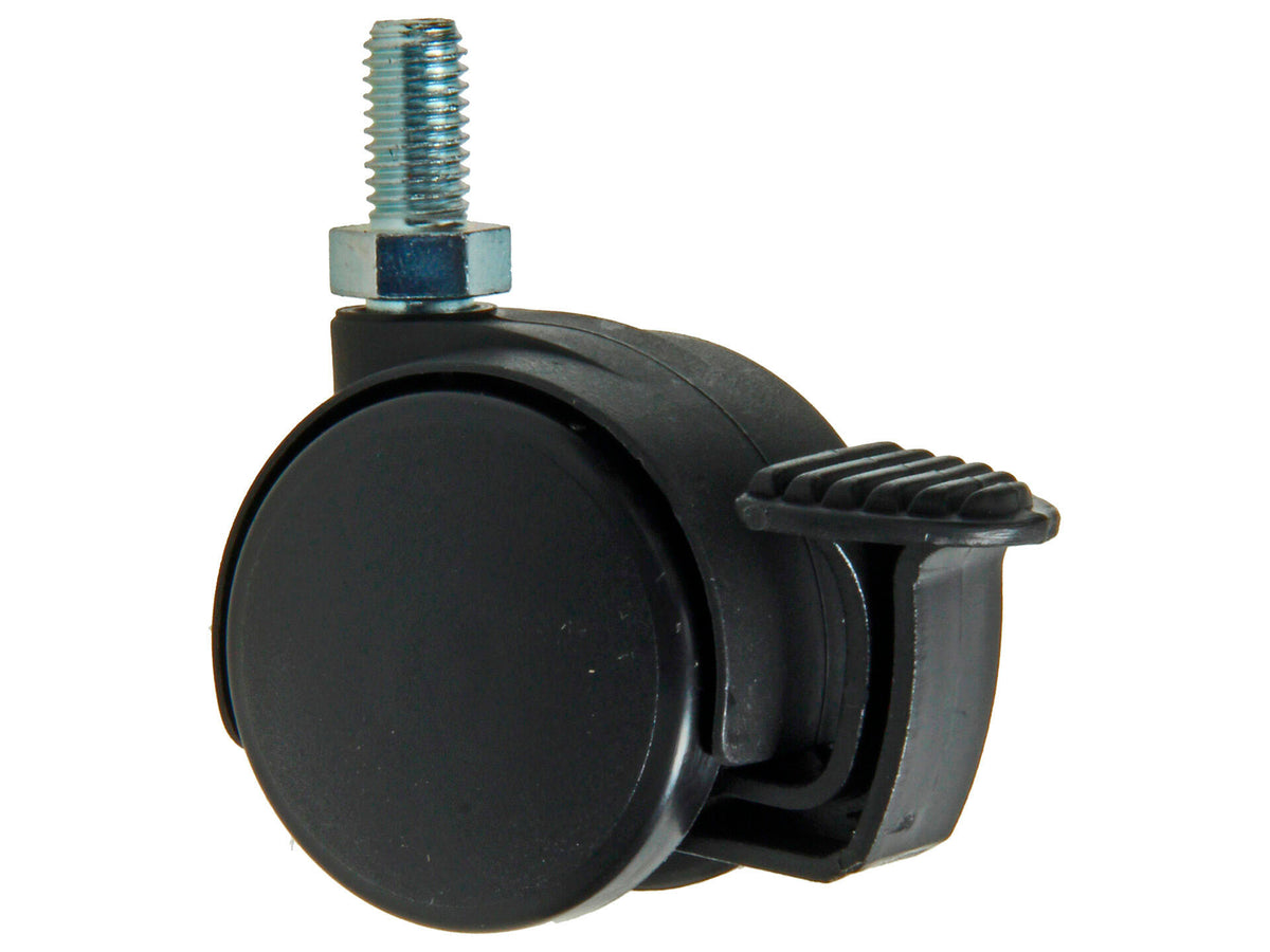 Mack zwenkwiel 40mm met rem en schroefdraad