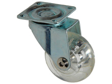 Mack zwenkwiel 50mm met plaat transparant
