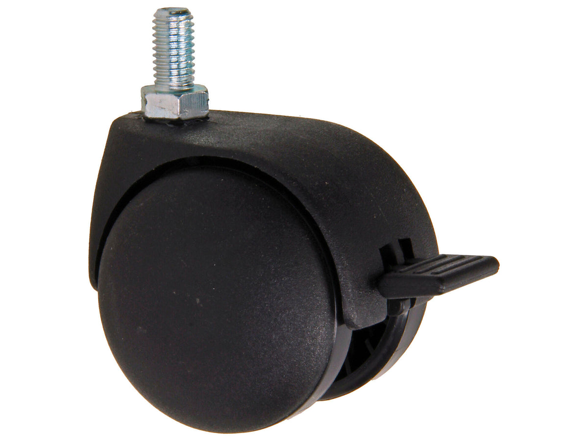 Mack zwenkwiel 50mm met rem en schroefdraad
