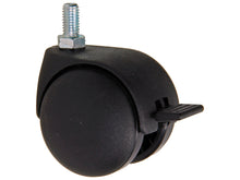Mack zwenkwiel 50mm met rem en schroefdraad